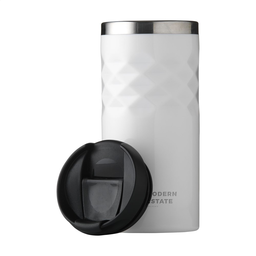 Geometric Mug RCS Recycled Steel 280 ml thermosbeker