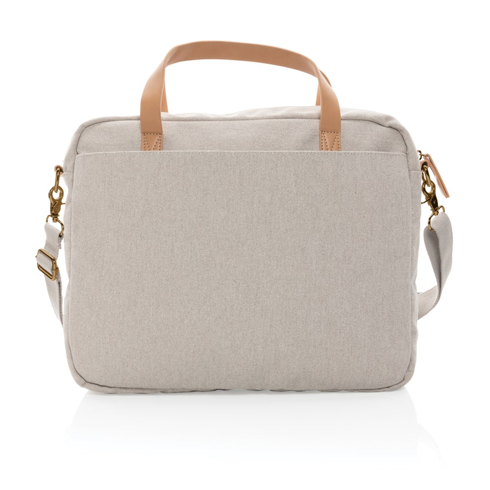 Impact AWARE™ 16 oz. recycled canvas laptoptas