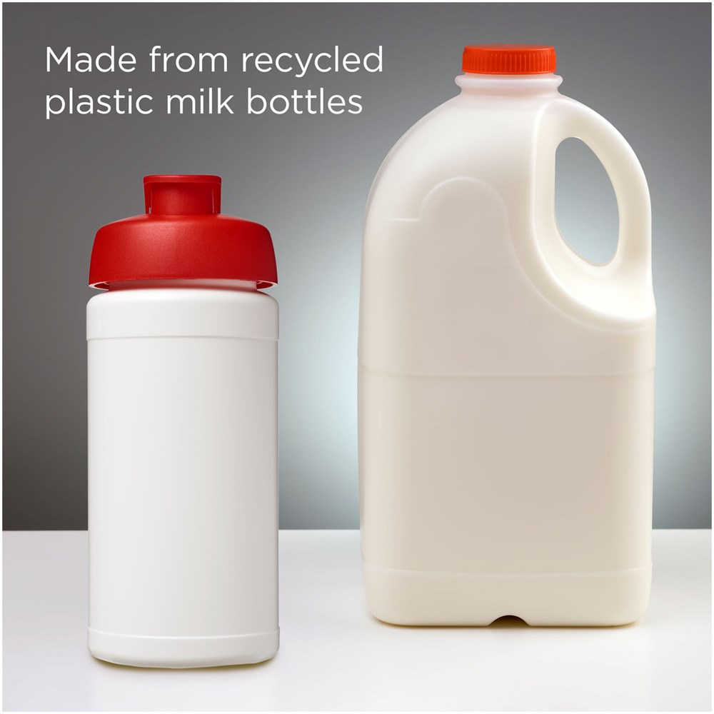 Baseline 500 ml gerecyclede drinkfles met klapdeksel