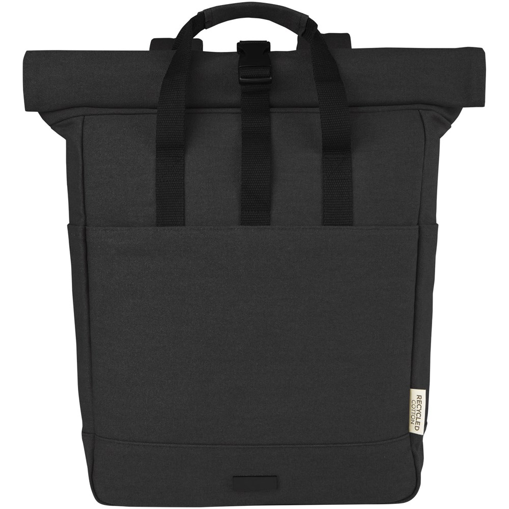 Joey 15 inch GRS gerecyclede canvas rolltop laptoprugzak 15 l