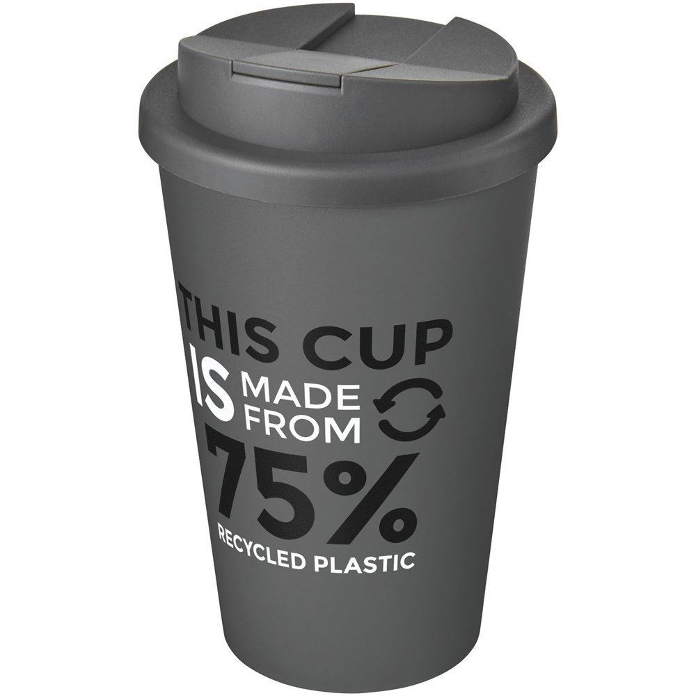 Americano® Eco 350 ml gerecyclede beker met spill-proof deksel