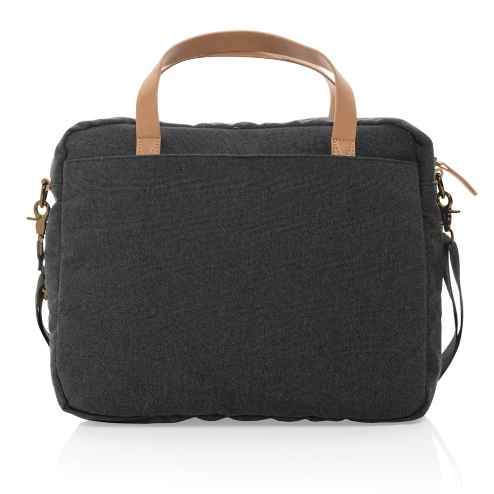 Impact AWARE™ 16 oz. recycled canvas laptoptas