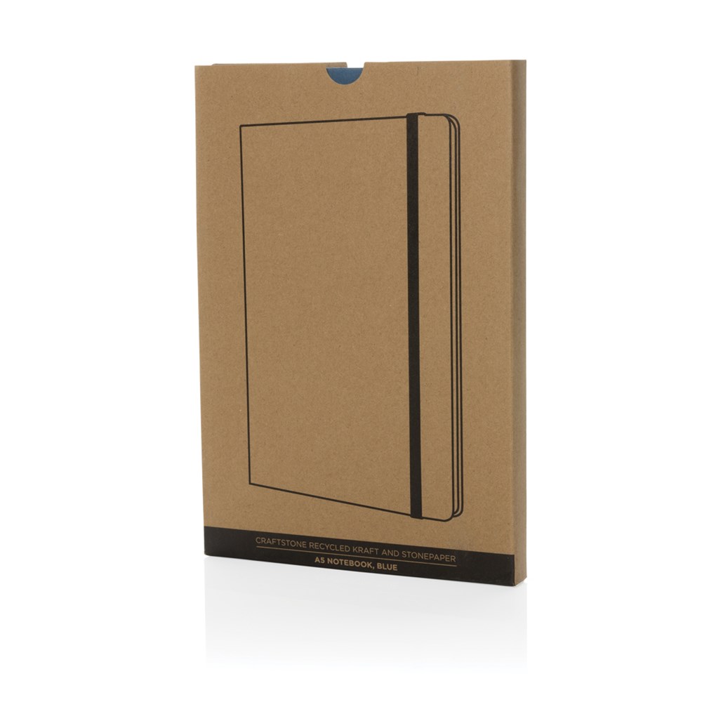 Craftstone A5 gerecycled kraft- en steenpapier notitieboek