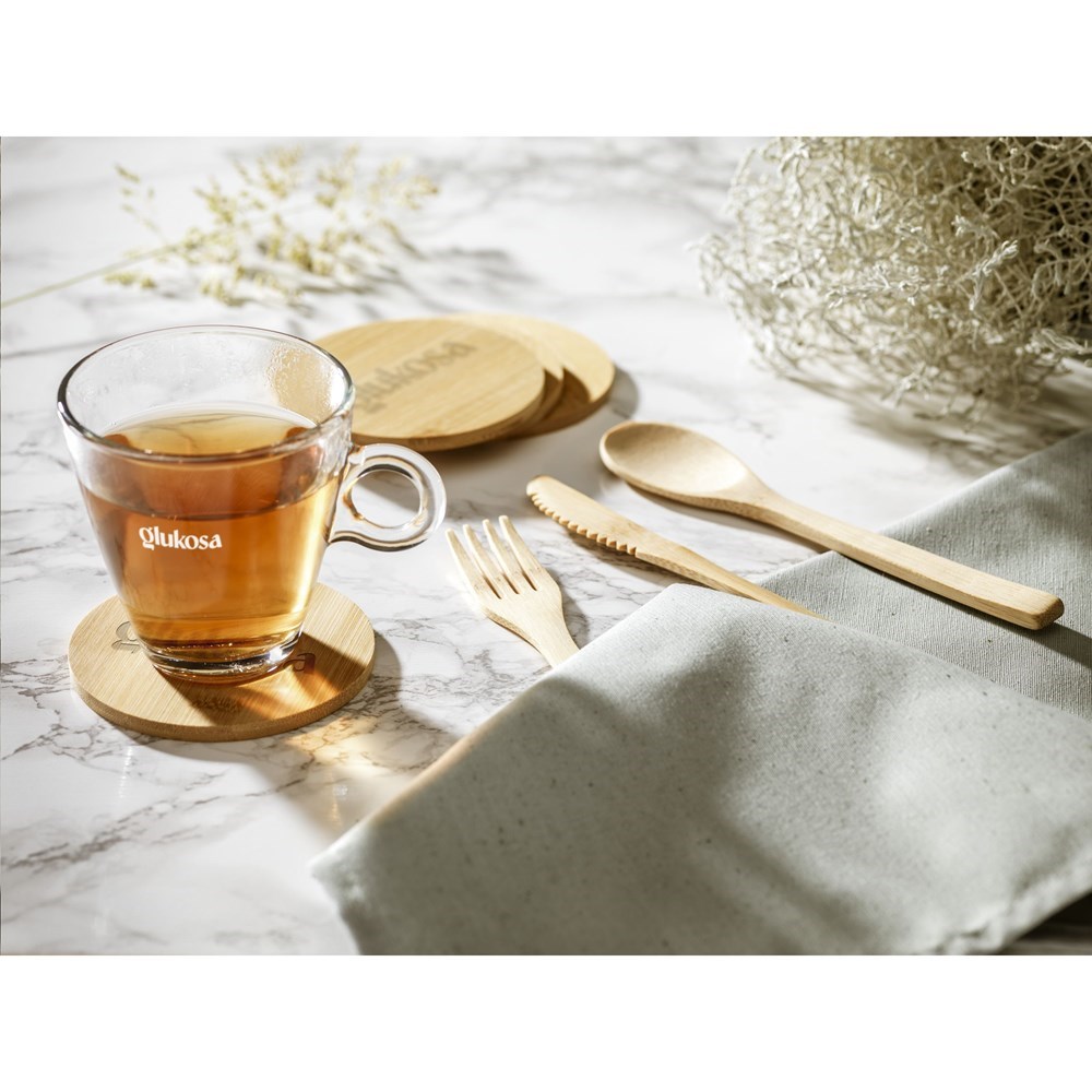 Bamboo Coaster Set onderzetters