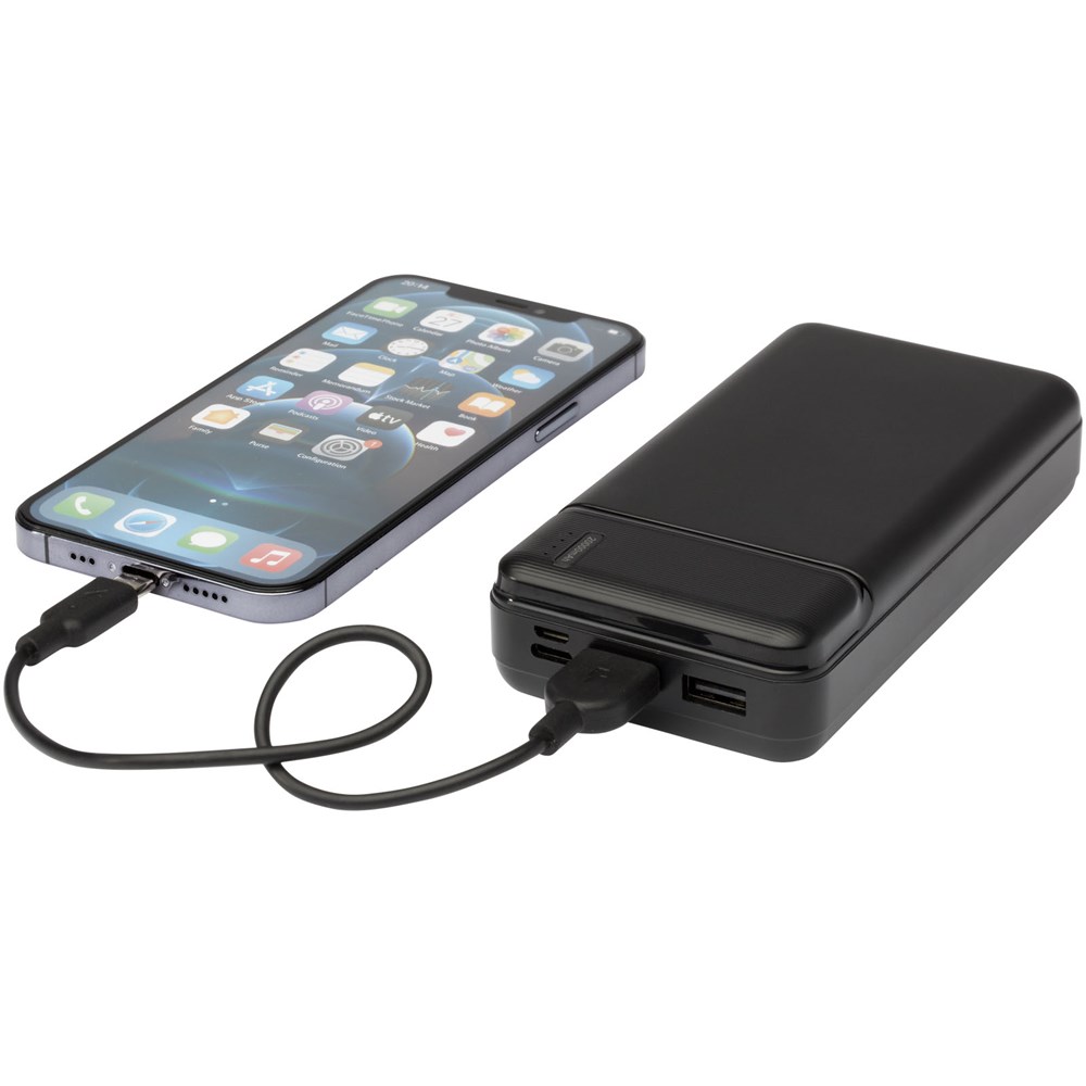 Loop powerbank van 20.000 mAh van gerecycled plastic 