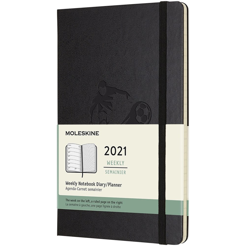 Moleskine week-agenda voor 12 maanden met harde kaft L