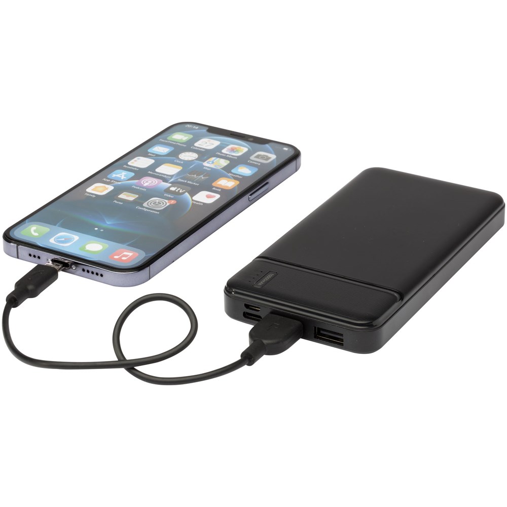 Loop powerbank van 10.000 mAh van gerecycled plastic 