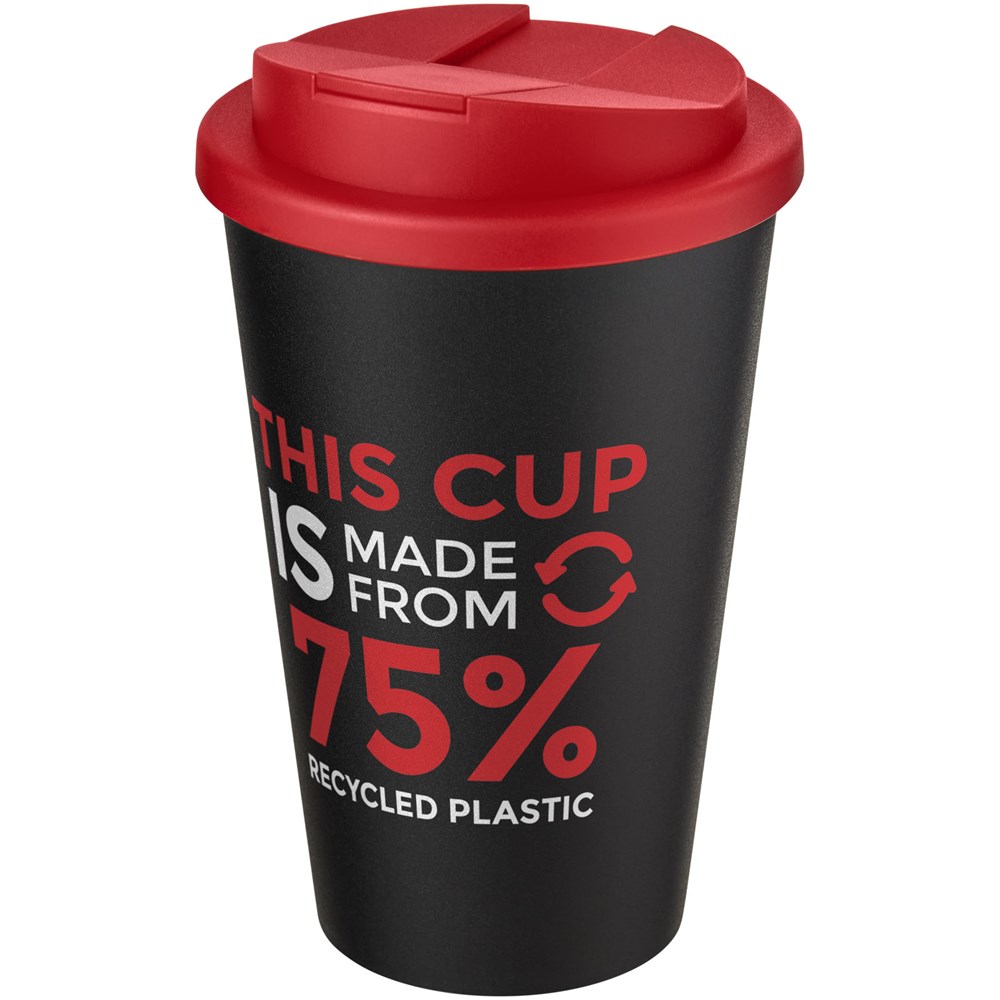 Americano® Eco 350 ml gerecyclede beker met spill-proof deksel