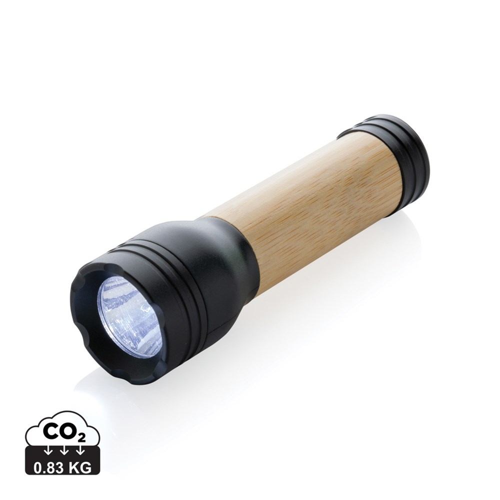 Lucid 1W RCS gerecycled plastic & bamboo zaklamp